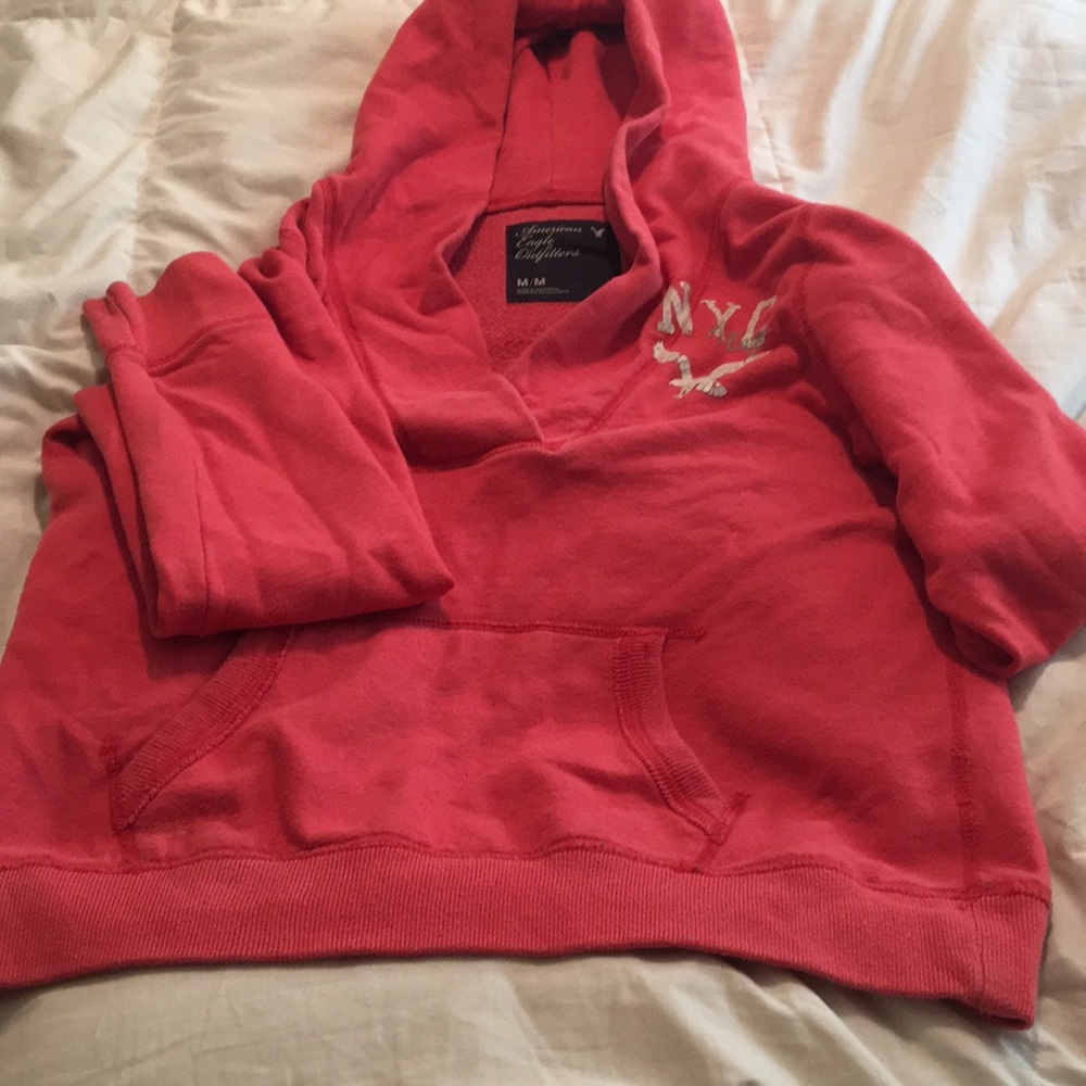 American Eagle Med orange hoodie